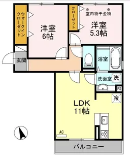 Amazing Grace 歌恋【2階】の間取り