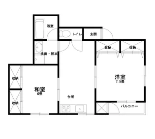 ハートフルシティ長岡I【2階】の間取り
