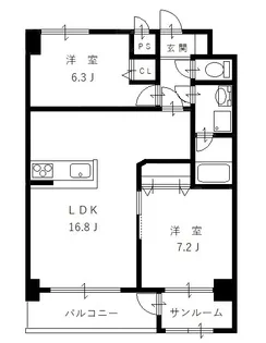 メゾン・ド・一光【10階】の間取り