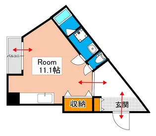 くすの木ビル【4階】の間取り