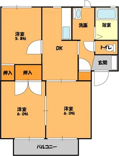 ファミーレ【2階】の間取り