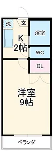 パレス吉浜【1階】の間取り