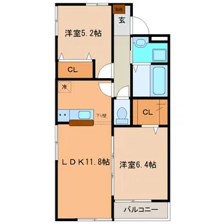フォレスト・N【2階】の間取り