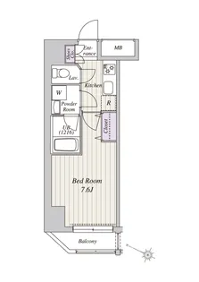 トワイズコート池袋【12階】の間取り