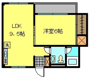 ダイサンシンヤハウス【2階】の間取り