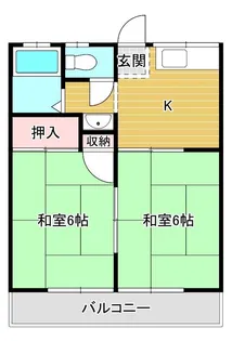 清見東ハイツ【2階】の間取り