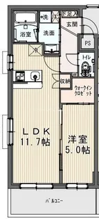 パインハーストコンドミニアム【1階】の間取り