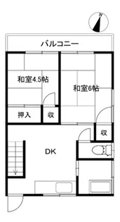村上アパート【2階】の間取り