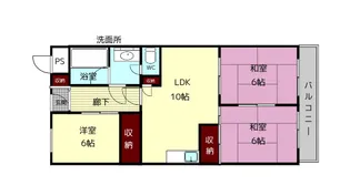 第5サンコウハイツ【2階】の間取り