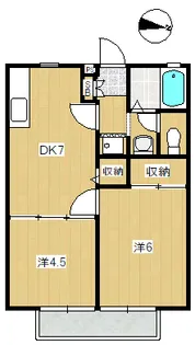 リバーサイドベル【2階】の間取り