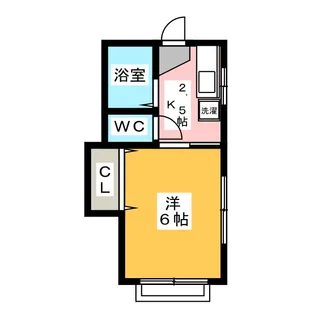 小原コーポ2【1階】の間取り