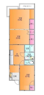 コーポサンライズ【2階】の間取り
