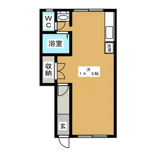 パストゥラルハイツC【1階】の間取り