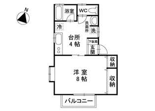 ハイツシズメ【2階】の間取り