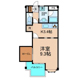 エクセレント宮脇【4階】の間取り