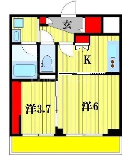 ダイヤモンドクレスト南流山【3階】の間取り