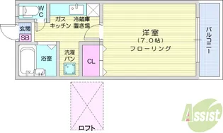 ウインディヒルズ堤【2階】の間取り