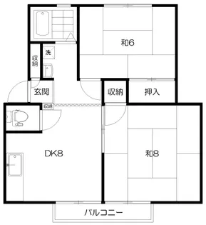 Sunフラワー【2階】の間取り