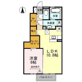 プランドール ハウス【1階】の間取り