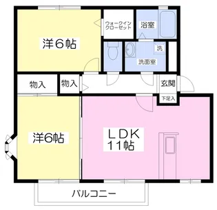フォレスト・ガーデンB館【2階】の間取り