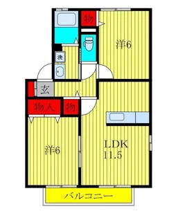 ヴェルクレール 壱番館【1階】の間取り
