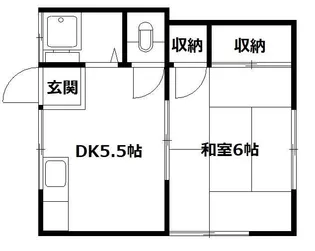 景山コーポ【2階】の間取り
