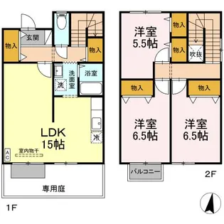 鹿児島県鹿屋市札元2【一戸建】の間取り