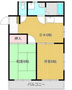 東鷹ハイデンス【3階】の間取り