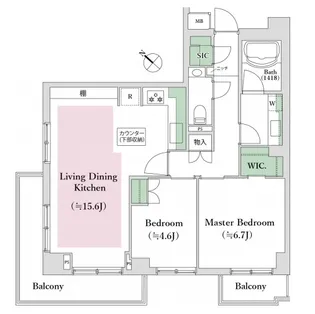 東京都渋谷区代々木5【マンション】の間取り