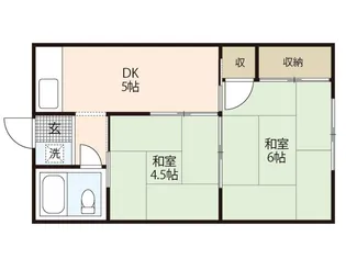 竹生荘【1階】の間取り