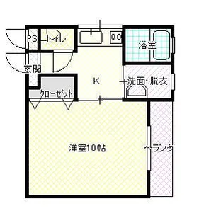 山形県山形市江俣5【アパート】の間取り