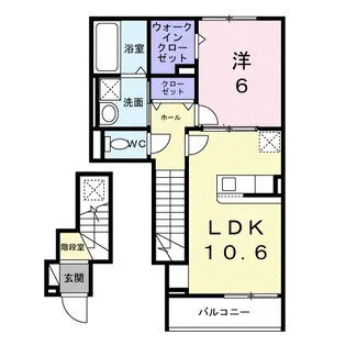 東京都小平市栄町2【アパート】の間取り