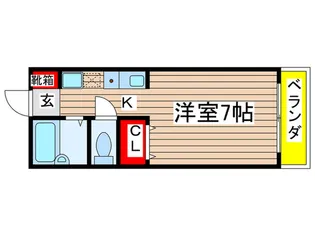 アルカディア谷口【2階】の間取り