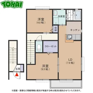 サンガーデン上川 D棟【2階】の間取り