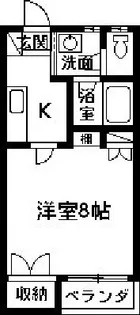 文京町山岸ハイツ【2階】の間取り