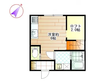 セゾンドウララ【1階】の間取り