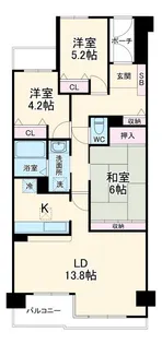 3LDKの間取り画像