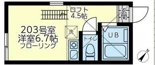ユナイト新子安カテリーナ【2階】の間取り