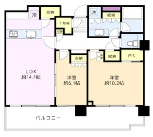 HARUMI FLAG PARK VILLAGE T棟【50階】の間取り