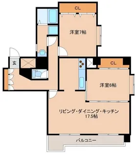 宮城県仙台市青葉区支倉町【マンション】の間取り