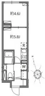 SOLASIA residence 学芸大学II(ソラシアレジデンス)【2階】の間取り