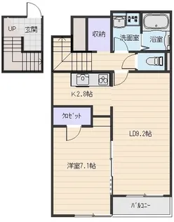 レオネクスト紅【1階】の間取り