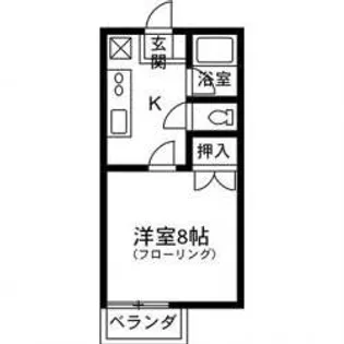 ロイヤルハイツ【1階】の間取り