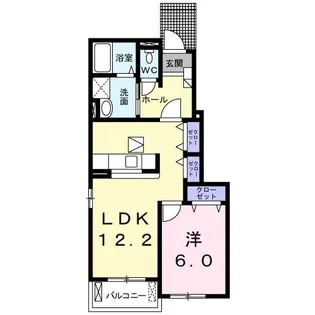 セル・フォンテーヌ【1階】の間取り