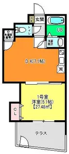 ツリーフィールド幕張【3階】の間取り