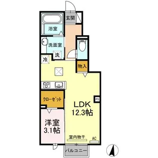 愛知県蒲郡市三谷町須田【アパート】の間取り
