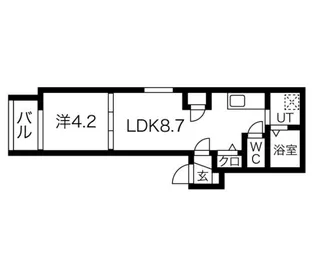 ルミエール鴻池新田【1階】の間取り