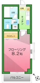 パークビュー岸町【3階】の間取り