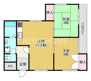 イズミハイツ【1階】の間取り