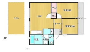 グレースコーポ合川A・B棟【2階】の間取り